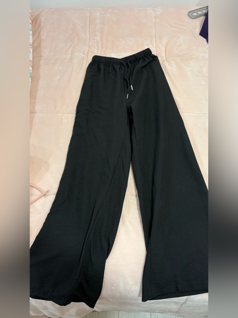 Wide Leg Black Lounge Pants - Comfortable Everyday Staple
